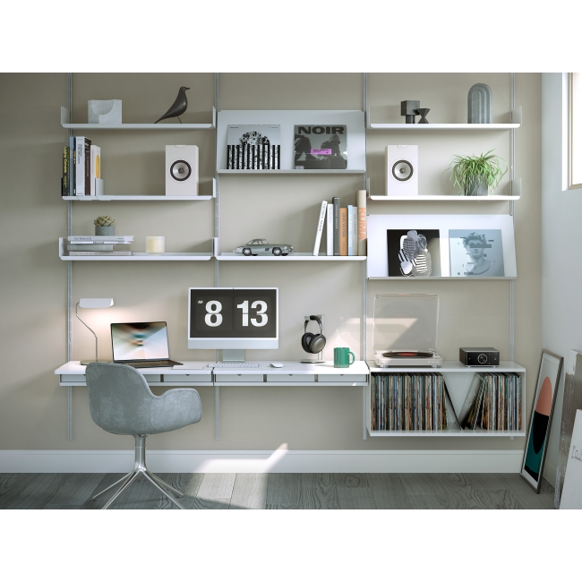 Kef Q1 Meta biały satyna - kolumny podstawkowe